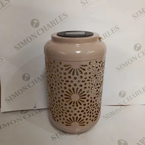 GARDEN REFLECTIONS SET OF 2 PATTERNED SOLAR LANTERNS