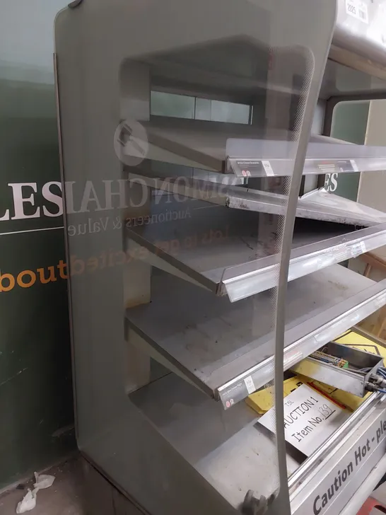 HOT FOOD SELF SERVE DISPLAY CABINET WITH REAR ACCESS DOORS