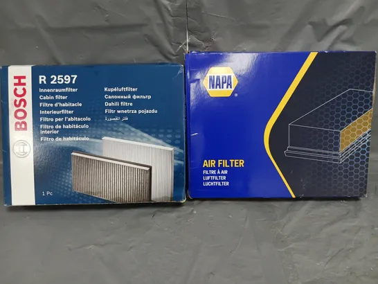 TWO ASSORTED VEHICLE PRODUCTS TO INCLUDE;  POLLEN FILTER AND AIR FILTER 