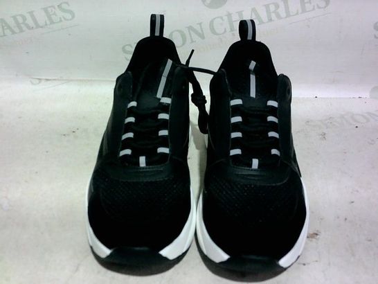 BOXED PAIR OF DIOR TRAINERS (BLACK-WHITE), SIZE 42 EU