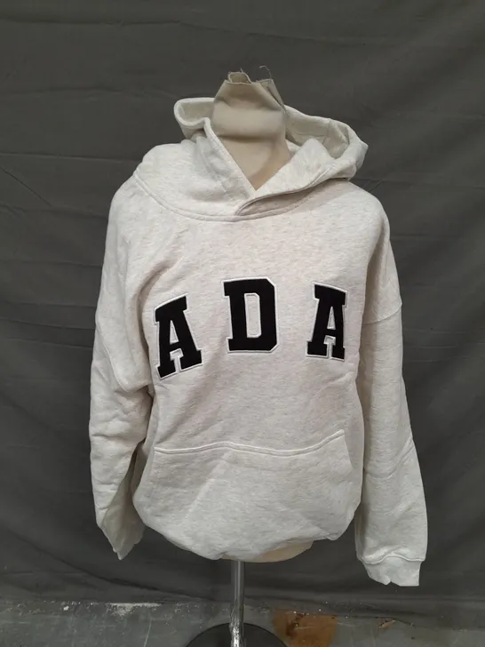 ADANOLA ADA OVERSIZED HOODIE IN LIGHT GREY - SMALL