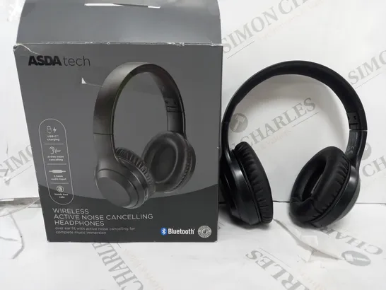 BOXED WIRELESS NOISE CANCELLING HEADPHONES - BLACK