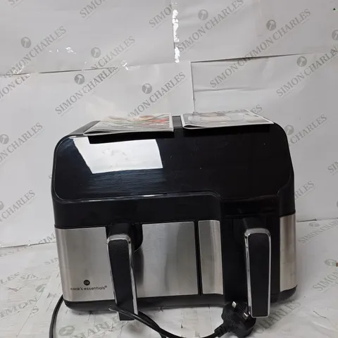 BOXED OUTLET COOK'S ESSENTIALS DUAL AIR FRYER