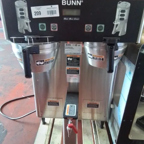 BUNN DUAL FILTROSHUTTLE COMMERCIAL DIGITAL COFFEE BREWER COMBI WITH HOT WATER 