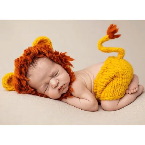 APPROXIMATELY 9 BRAND NEW CROCHET LION DRESS UP OUTFIT