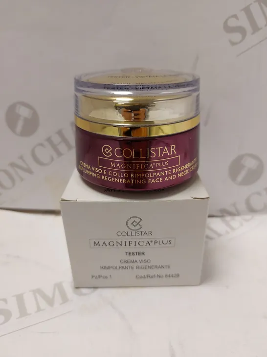 COLLISTAR MAGNIFICA PLUS REPLUMPING REDENSIFYING CREAM DAY CREAM 50ML TESTER