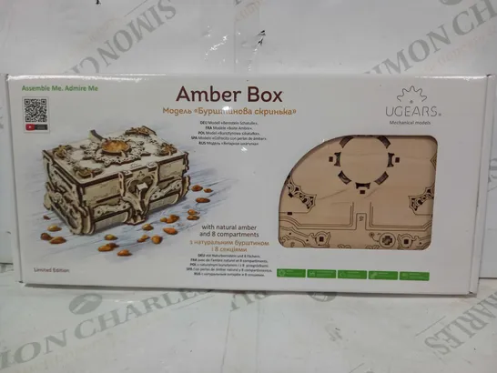 UGEARS MECHANICAL MODELS LIMITED EDITION AMBER BOX