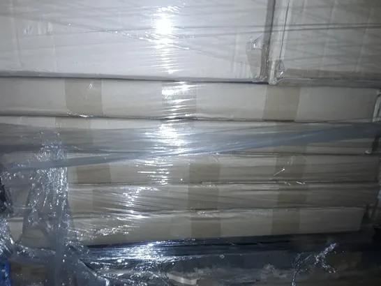 PALLET OF ASSORTED BATHROOM FITTING ITEMS TO INCLUDE 500MM SEMI RECESSED BASINS AND TOILET SEAT AND COVERS