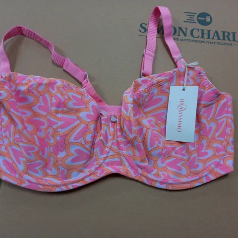 BRAVISSIMO DELILAH BRA HEART PRINT - UK 38G