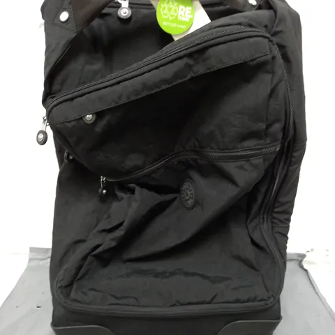 KIPLING WHEELED TRAVEL CASE IN BLACK