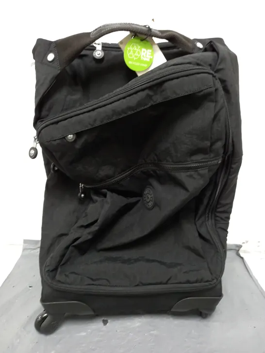 KIPLING WHEELED TRAVEL CASE IN BLACK