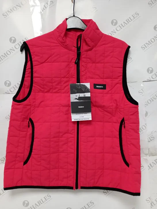 FINISTERRE WOMENS FIRECREST GILET IN CORAL RED - SIZE 10