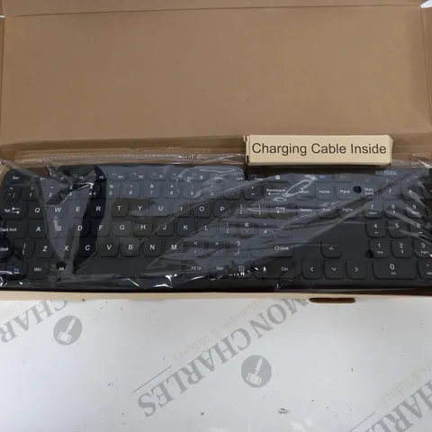 ARTECK HB323 UNIVERSAL MULTI DEVICE BLUETOOTH KEYBOARD WITH PALM REST