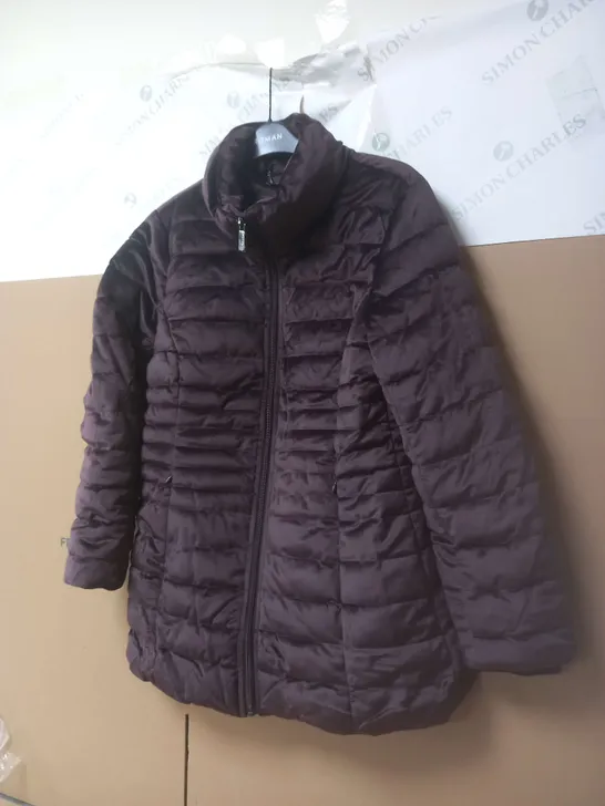 CENTIGRADE PADDED ZIP THROUGH JACKET IN PURPLE SIZE M 