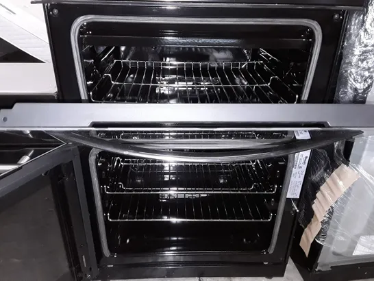 SWAN FREESTANDING GAS DOUBLE OVEN WITH HOBS IN BLACK - SX158130B