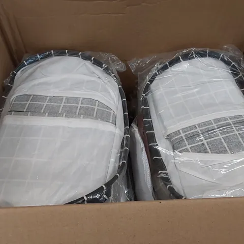 BOX OF APPROXIMATELY 6X 2PCS BRAND NEW 43L LAUNDRY BASKETS (1 BOX)