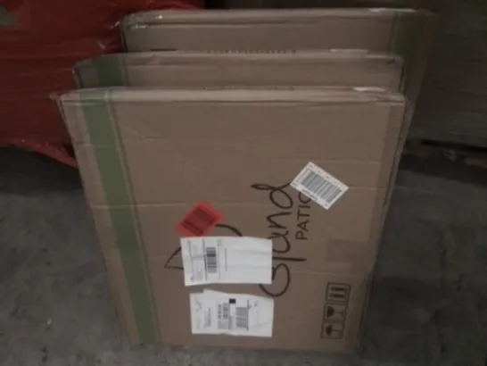 PALLET OF ASSORTED HOUSEHOLD ITEMS TO INCLUDE TEFAL PAN, PICTURE FRAMES AND FURNITURE PARTS 