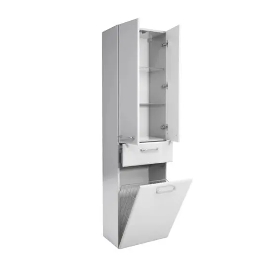 BOXED WALL MOUNTED TALL BATHROOM CABINET 