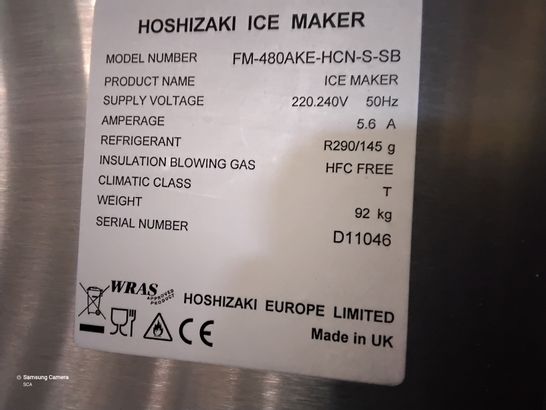 HOSHIZAKI ICE MAKER FM-480-AKE-HCN-S-SB WITH STAND
