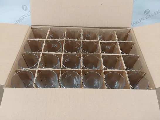 BOX OF APPROXIMATELY 40X EXCEL TUMBLER GLASSES - 150ML (1 BOX)