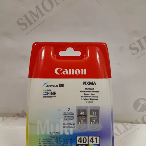 CANON PG-40/CL-41 INK CARTRIDGE MULTIPACK 0615B036AA (SEALED)