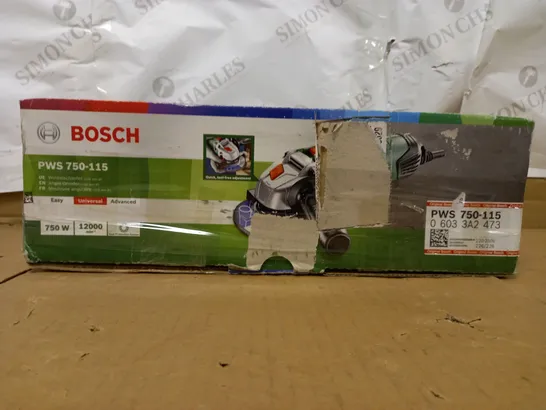 BOSCH PWS 750-115 ANGLE GRINDER