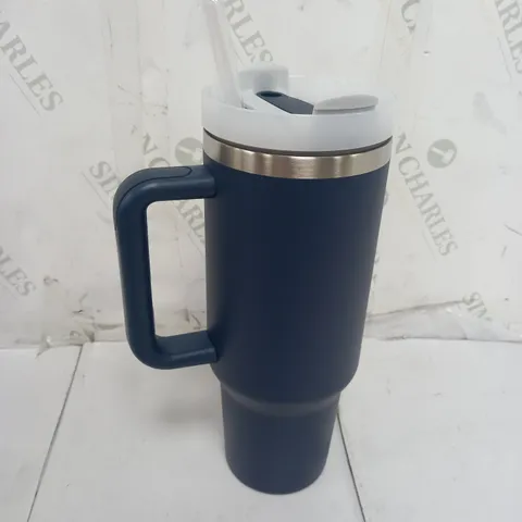 UNBRANDED INSULATED METAL TRAVEL CUP IN NAVY
