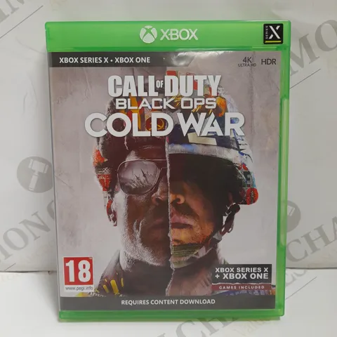 XBOX ONE CALL OF DUTY BLACK OPS COLD WAR VIDEO GAME