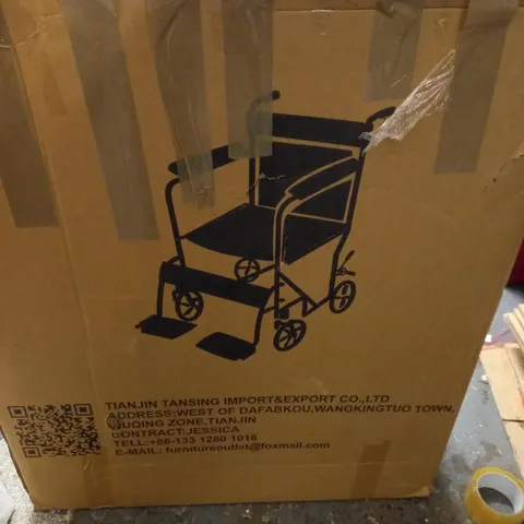 BOXED BLACK WHEELCHAIR  COLLECTION ONLY