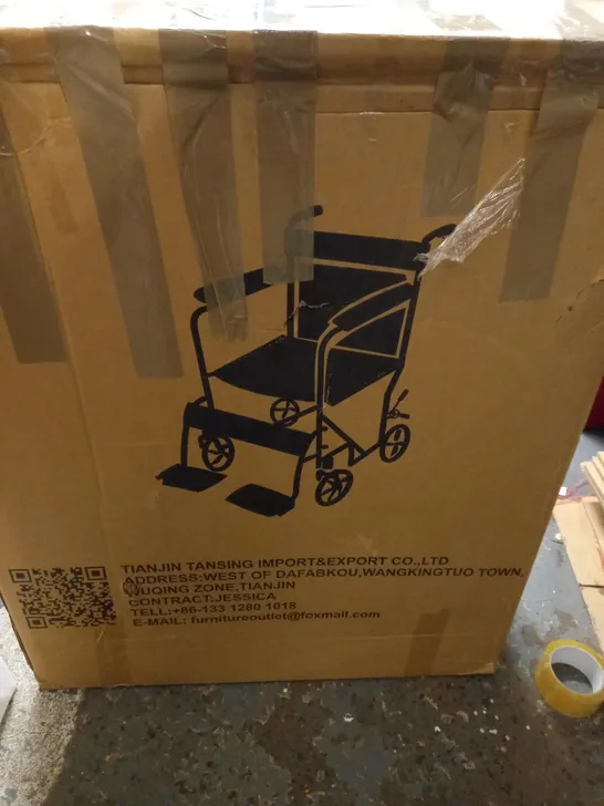 BOXED BLACK WHEELCHAIR  COLLECTION ONLY