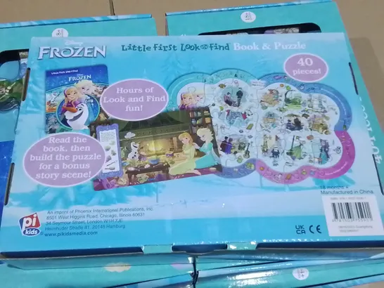LOT OF 5 BRAND NEW DISNEY FROZEN BOOK AND PUZZLE SETS