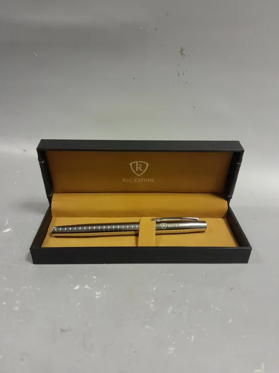 RUCKSTUHL STAINLESS STEEL LUXURY PEN IN GIFT BOX 