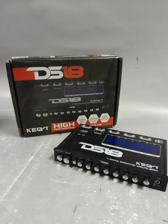 BOXED DS18 KEQ7 7 BAND 6 CHANNEL EQUALIZER