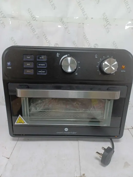 BOXED COOK'S ESSENTIAL 21-LITRE AIRFRYER OVEN IN BLACK