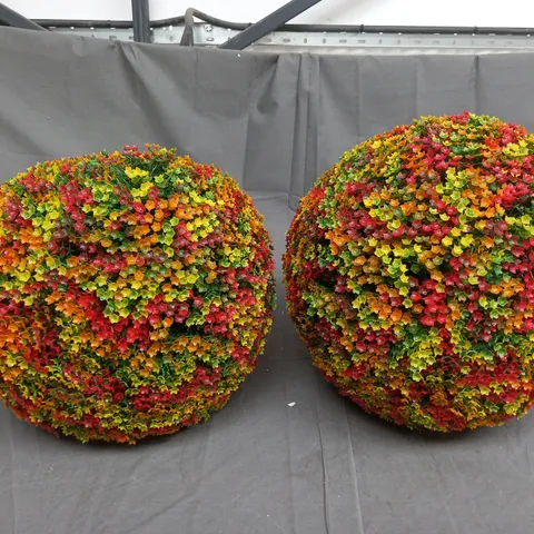 OUTLET GARDEN REFLECTIONS SET OF 2 TOPIARY SPHERES