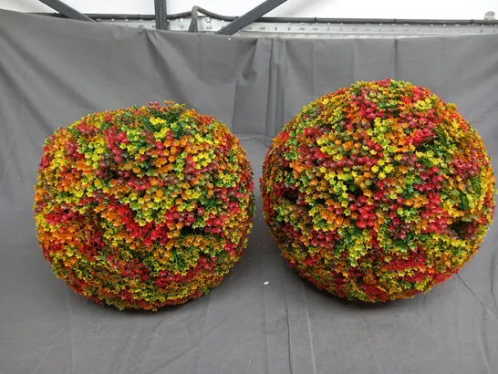 OUTLET GARDEN REFLECTIONS SET OF 2 TOPIARY SPHERES