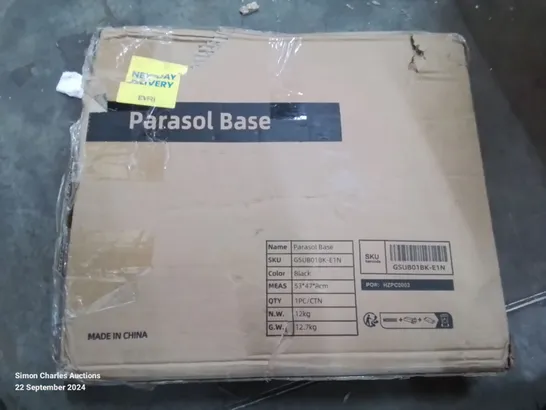 BOXED PARASOL BASE