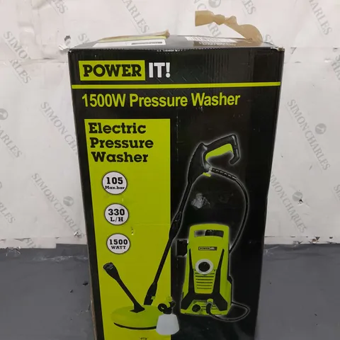 POWER IT 1500W PRESSURE WASHER 