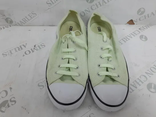 PAIR OF CONVERSE ALL STARS IN LIME GREEN - UK 8