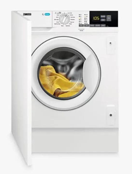 ZANUSSI INTEGRATED 8KG / 4KG WASHER DRYER WITH 1600 RPM - WHITE - E RATED Model Z816WT85BI RRP £775