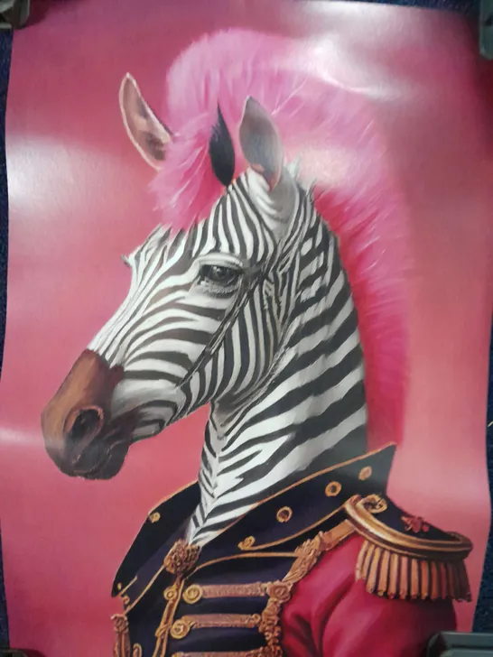 ZEKE THE ZEBRA - PINK PARADE BY PUNK HAUS PRINT