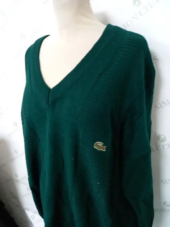 LACOSTE KNITTED SWEATSHIRT SIZE XL