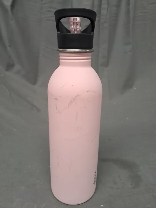 SNAP N SEAL STAINLESS STEEL DRINKS BOTTLE IN MATTE PINK