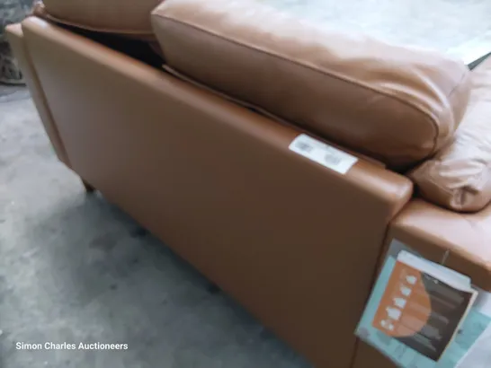 DESIGNER GRADE 1 2 SEATER TAN SOFA