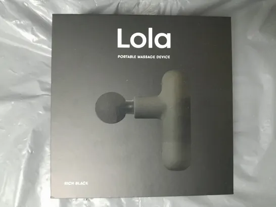 LOLA 4 SPEED HAND HELD MASSAGE GUN- BLACK