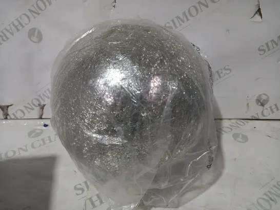 MR CHRISTMAS 8" GLASS CRACKLE SPHERE WITH ROTATING LIGHT