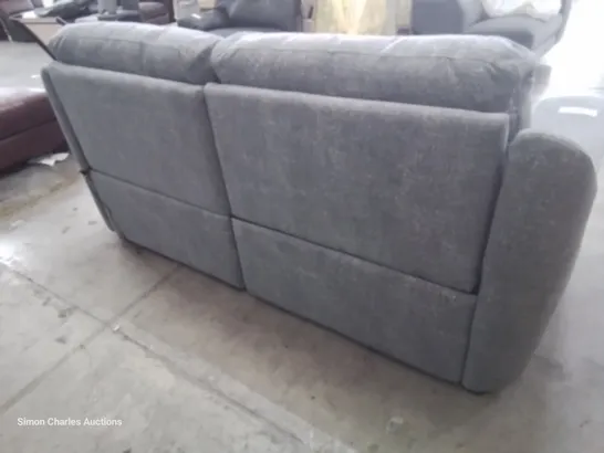 QUALITY ITALIAN DESIGNED & MANUFACTURED PARMA POWER RECLINING LARGE SOFA CARMARGUE GREY FABRIC 