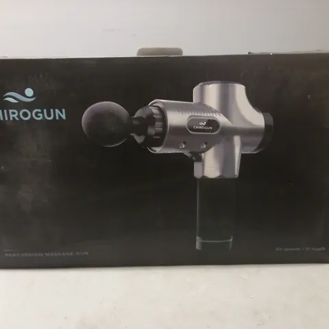 BOXED CHIROGUN PERCUSSION MASSAGE GUN 