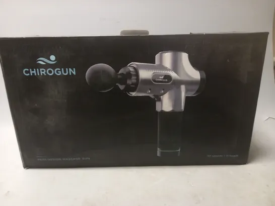 BOXED CHIROGUN PERCUSSION MASSAGE GUN 