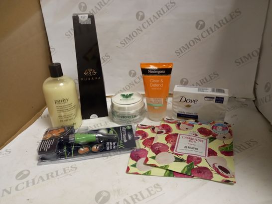 LOT OF APPROXIMATELY 20 ASSORTED HEALTH & BEAUTY ITEMS, TO INCLUDE MICROTOUCH MAX, PURITY FACIAL CLEANSER, LYCHEE FACE MASKS, ETC